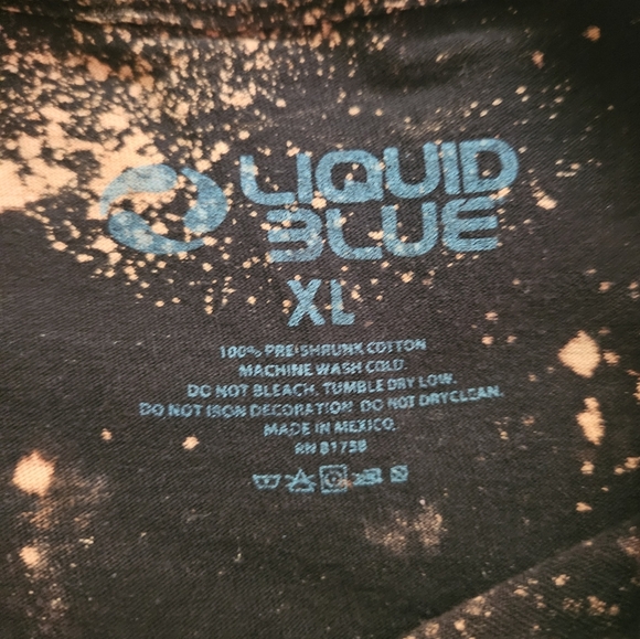 Liquid Blue Mens Tie Dye Pink Floyd The Dark Side Of The Moon Tee XL - Picture 4 of 4